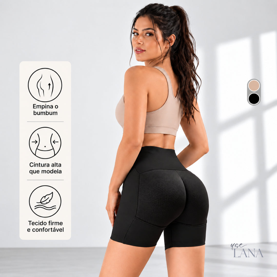 Calcinha Short EmpFit™ - Com Enchimento no Bumbum Modela Aumenta e empina Bumbum