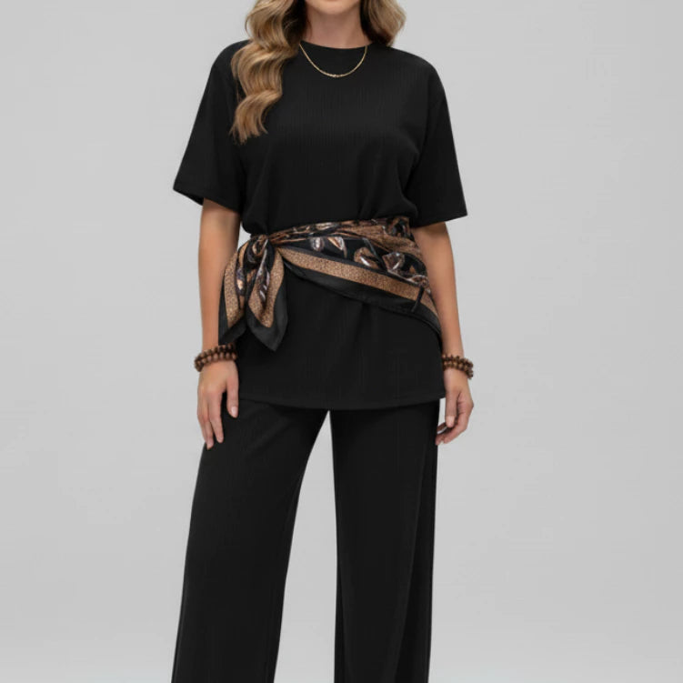 Conjunto Elegance™ Pantalona com Blusa Manga Curta - imagem 5