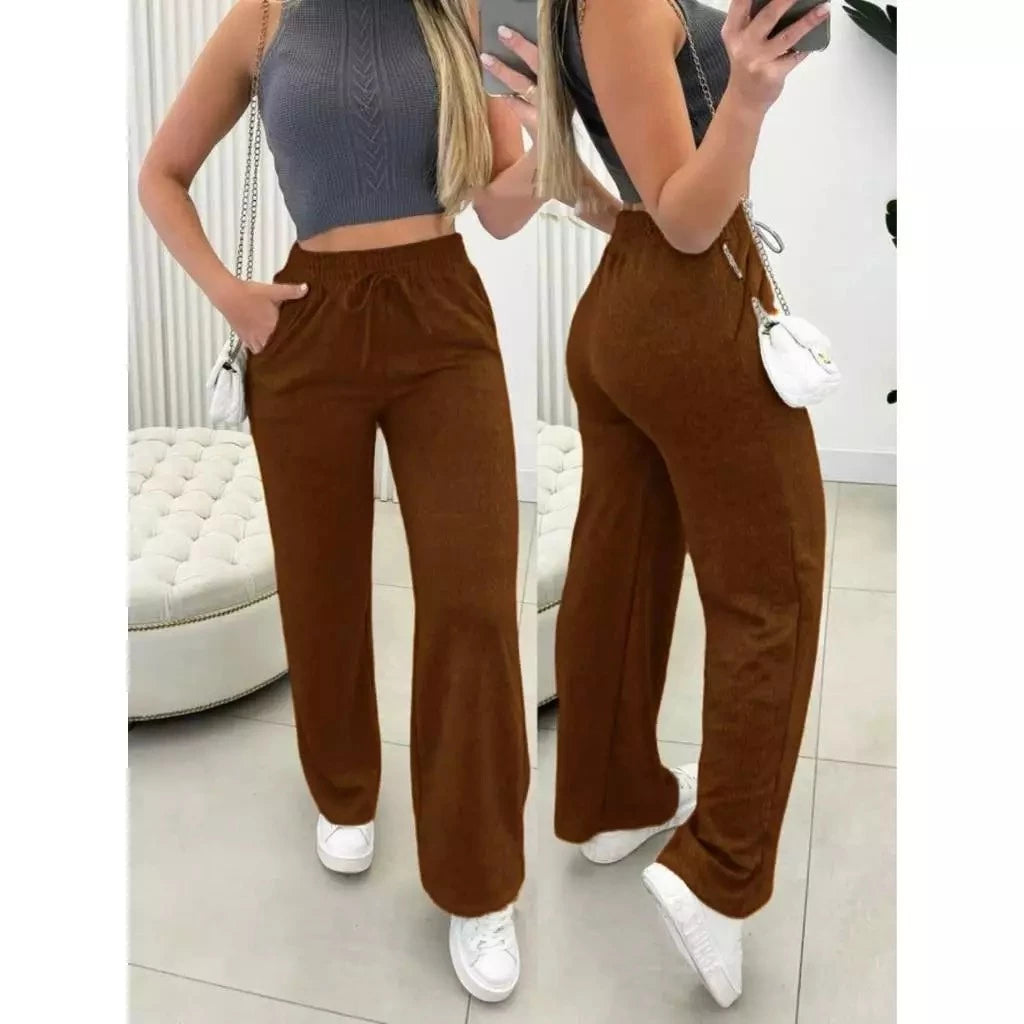 Calça Pantalona Lanzinha Cintura Alta Feminina - imagem 6