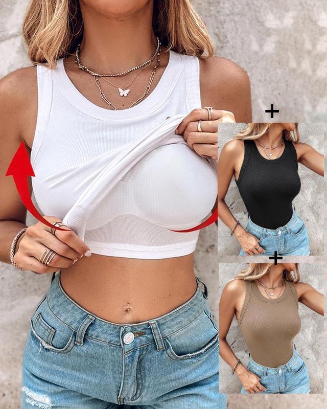 Kit 3 Regatas Femininas com Sutiã Embutido - imagem 11