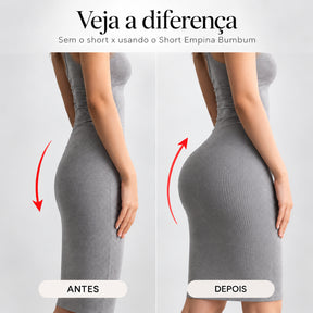 Calcinha Short  EmpFit™ - Com Enchimento no Bumbum Modela Aumenta e empina Bumbum