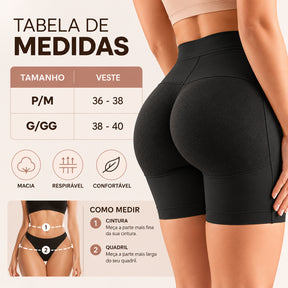 Calcinha Short  EmpFit™ - Com Enchimento no Bumbum Modela Aumenta e empina Bumbum