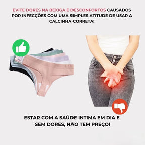 Ratings e comentários positivos sobre kit de calcinhas antibacterianas ComfortFresh
