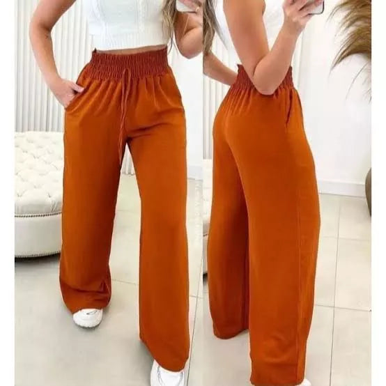 Calça Pantalona Aurora Cintura Alta Bolsos Funcio - imagem 9