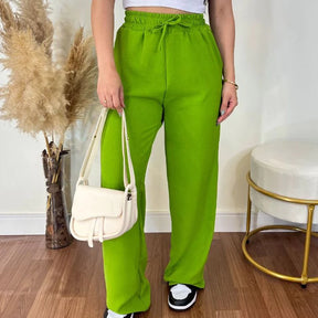 Calça Pantalona Aurora Cintura Alta Bolsos Funcio - imagem 14