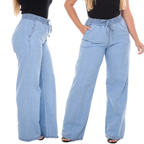Calça Charlotte Jeans Wide Leg Cintura Alta - imagem 5