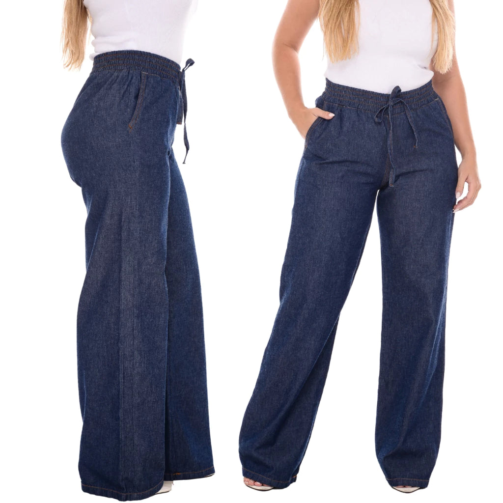 Tabela de Tamanhos Calça Charlotte Jeans Wide Leg Cintura Alta