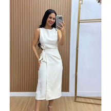 Vestido Firenze™ Alfaiataria Midi com Amarração Lateral - imagem 12
