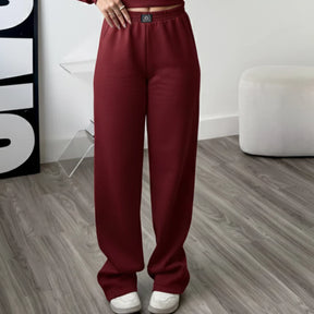 Calça Wide Leg Moletom Cintura Alta Feminina - imagem 4