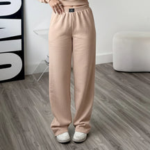 Calça Wide Leg Moletom Cintura Alta Feminina - imagem 5