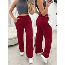 Calça Pantalona Lanzinha Cintura Alta Feminina - imagem 4