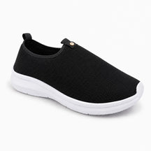 Tênis Ortopédico Feminino ComfortShine calce fácil sem cadarço com strass