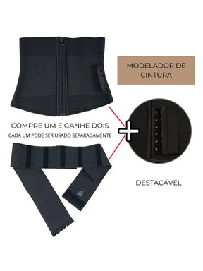 Cinta Modeladora 9 Ossos Silhouette - [Frete Grátis]