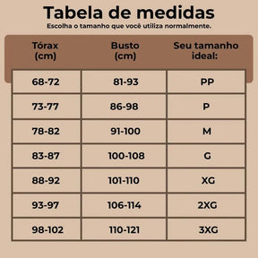 Comparativo benefícios sutiã premium sustentação conforto