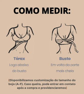 Sutiã com bojo sustentação reforçada alça ajustável